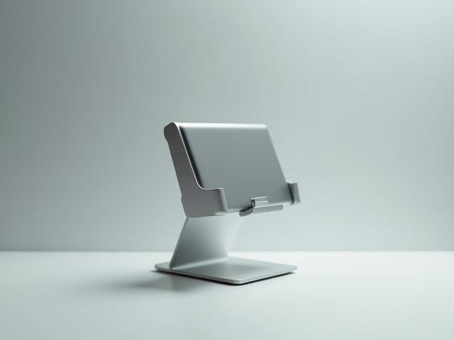 Minimalistische Halterung für Handy und Tablet aus Aluminium