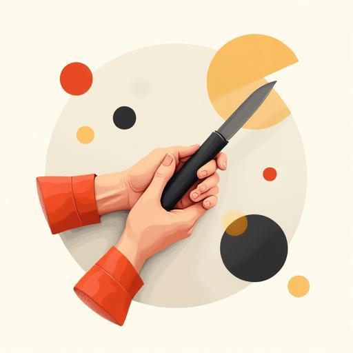 Illustration moderner Schweizer Präzisionsarbeit und minimalistisches Design